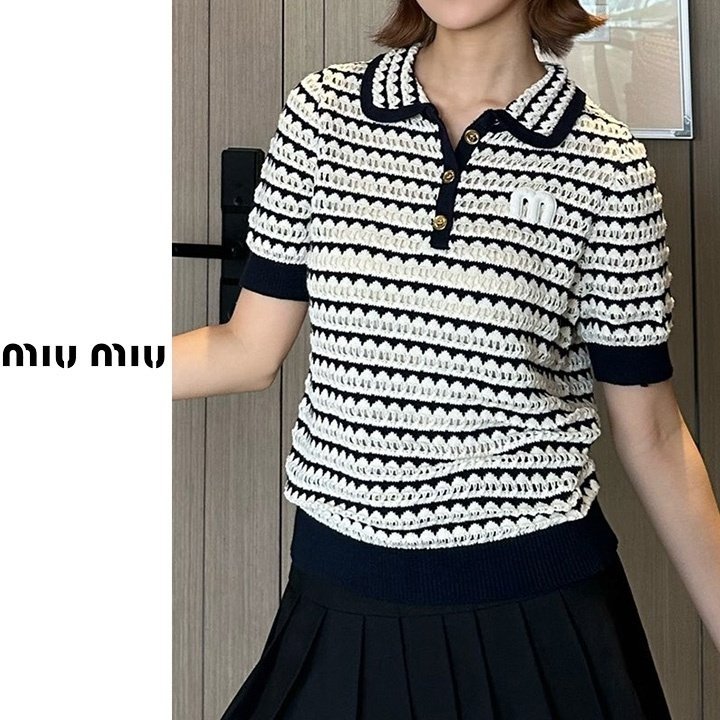 ●7월 판매 4위● MIUMIU 미우미우 M 다트니트