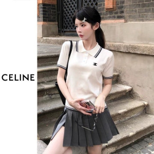 ●7월 판매 10위● CELINE 셀린느 클래식 자수 카라니트 3COLOR