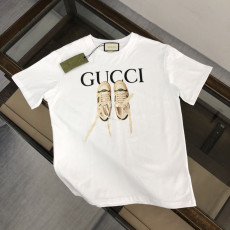 GUCCI 구찌 레더웹 스니커즈 반팔티 2COLOR