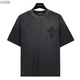 CHROME HEARTS 크롬하츠 데미지 워싱 반팔티셔츠