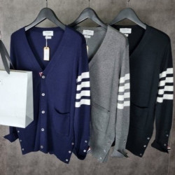 ●9월 판매 7위● THOM BROWNE 톰브라운 사선 캐시미어 가디건 3COLOR