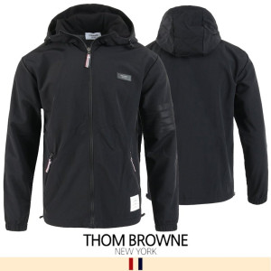 THOM BROWNE 톰브라운 블랙 4바 윈드 자켓