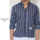 THOM BROWNE 톰브라운 린넨 스트라이프 워싱 셔츠 2COLOR