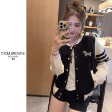 THOM BROWNE 톰브라운 배색 퍼피 야구점퍼 3COLOR