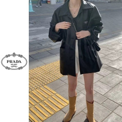 PRADA 프라다 피니시 레더자켓