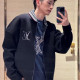 LOUIS VUITTON 루이비통 자수로고 숄 니트 집업
