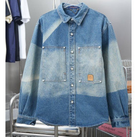 LOUIS VUITTON 루이비통 선페이디드 이펙트 데님 셔츠 　