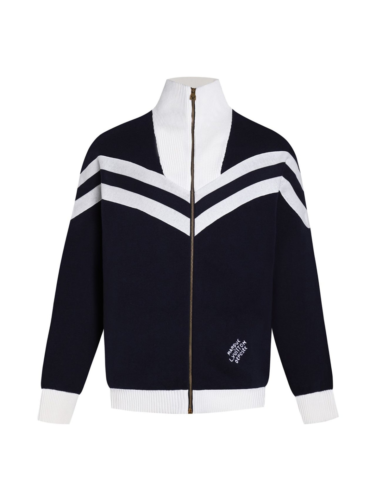 LOUIS VUITTON 루이비통 니티드 코튼 세일러 블루종