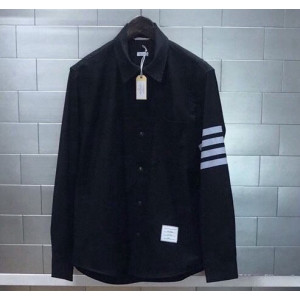 THOM BROWNE 톰브라운 4바 울 스냅 프론트 셔츠 자켓