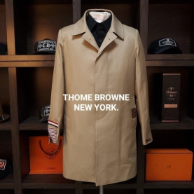 THOM BROWNE 톰브라운 뉴욕 삼선웨일 트렌치코트