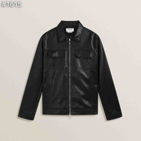 THOM BROWNE 톰브라운 투포켓 레더 자켓