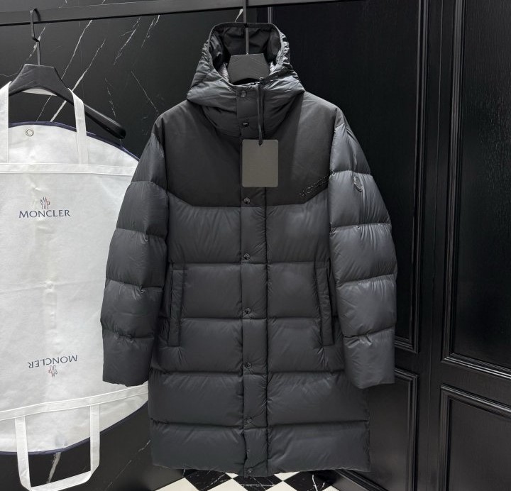 MONCLER 몽클레어 배색 롱 다운 패딩