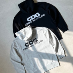 COMME DES GARCONS 꼼데가르송 로고 프린트 후드집업