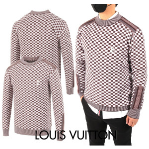 LOUIS VUITTON 루이비통 다미 자수 캐시미어 니트