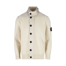 STONE ISLAND 스톤아일랜드 컴퍼스 패치 하이넥 집업 가디건 2COLOR