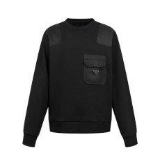 PRADA 프라다 리나일론 디테일 스웨트 셔츠