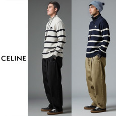 CELINE 셀린느 트리오페 울 단가라 집업