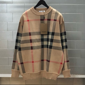BURBERRY 버버리 울 체크 니트