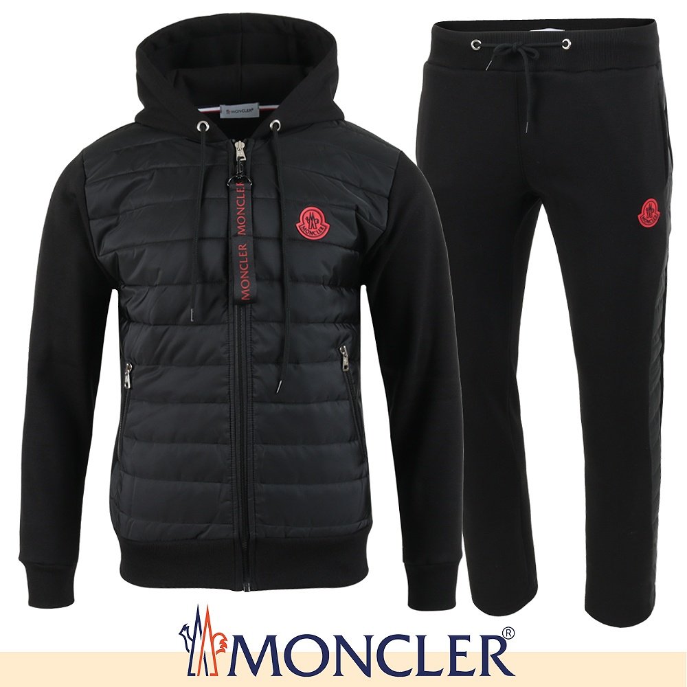 MONCLER 몽클레어 레드패치 패딩 집업 셋업