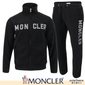 MONCLER 몽클레어 그레이 레터링 폴라폴리스 셋업