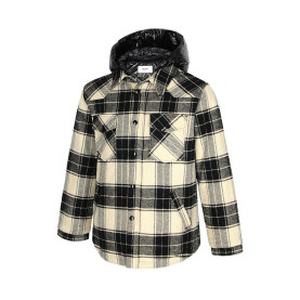 CELINE 셀린느 울 모직 체크 패딩 셔츠 자켓