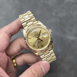 ROLEX 로렉스 데이데이트 YG 로만 다이얼 금통 40mm V3(텅스텐 헤비 버전) 228238