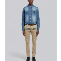MONCLER 몽클레어 블랙라벨 리안 워싱 청 셔츠