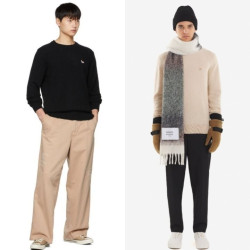 MAISON KITSUNE 메종키츠네 베이비폭스 울 라운드 니트 3COLOR