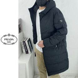 PRADA 프라다 삼각 로고 롱패딩