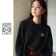 ●1월 판매 6위● LOEWE 로에베 카라넥 자수 골지 니트 3COLOR