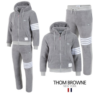 THOM BROWNE 톰브라운 4바 로고양털 셋업