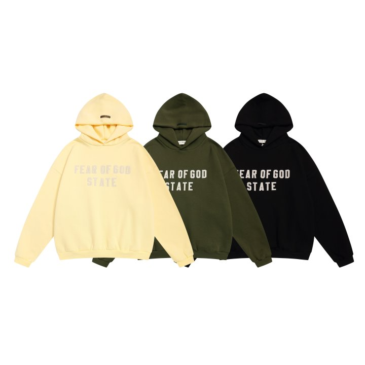 FEAR OF GOD 피어오브갓 에센셜 601 스테이트 플리스 후드