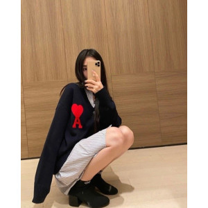 AMI 아미 드꾀흐 오버사이즈 가디건