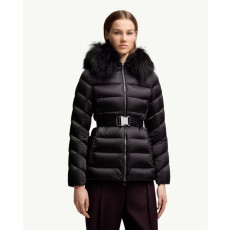 MONCLER 몽클레어 여성 Cupidone 후드 시어링 트리밍 다운재킷