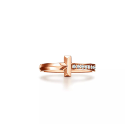 ★(국내배송 단1점)★ TIFFANY&CO 티파니앤코 T1 파베 링 국내배송건