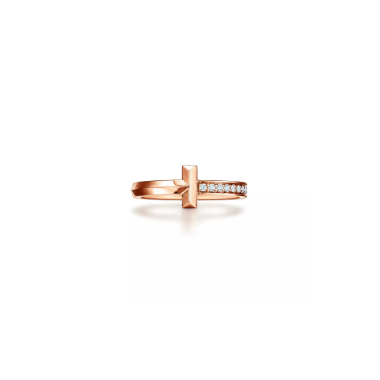 ★(국내배송 단1점)★ TIFFANY&CO 티파니앤코 T1 파베 링 국내배송건