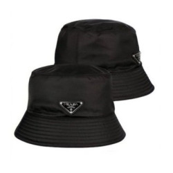 PRADA 프라다 메탈 로고 버킷햇
