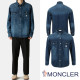 MONCLER 몽클레어 그레노블 레터링 로고 데님셔츠 2COLOR