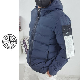 STONE ISLAND 스톤아일랜드 와펜 패치 경량 후드 패딩 2COLOR
