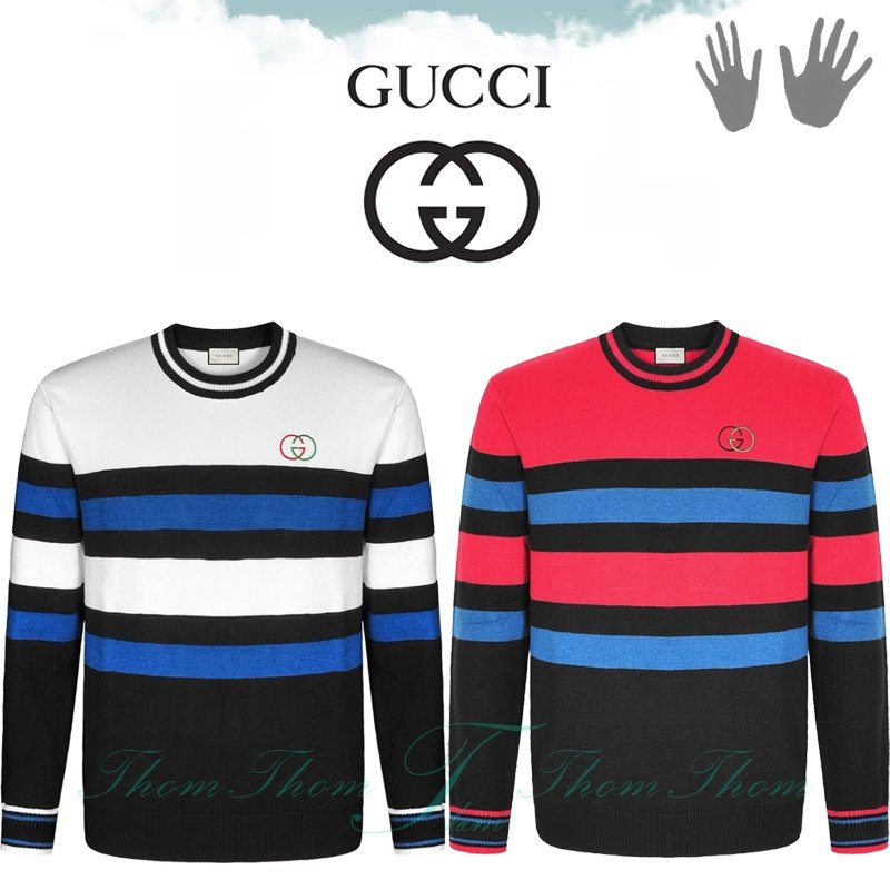 GUCCI 구찌 자수 울캐시 니트