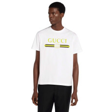 GUCCI 구찌 네온 띠로고 코튼 반팔티 2COLOR
