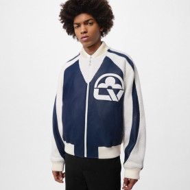 LOUIS VUITTON 루이비통 플라워 믹스 레더 테디 바시티 자켓