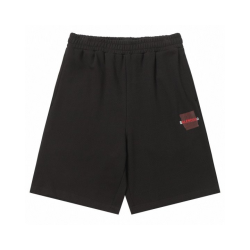 BALENCIAGA 발렌시아가 632 테이프드 로고 워싱 스웨트 쇼츠