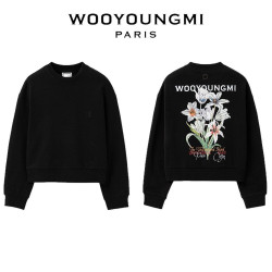 WOOYOUNGMI 우영미 플라워 그래픽 맨투맨