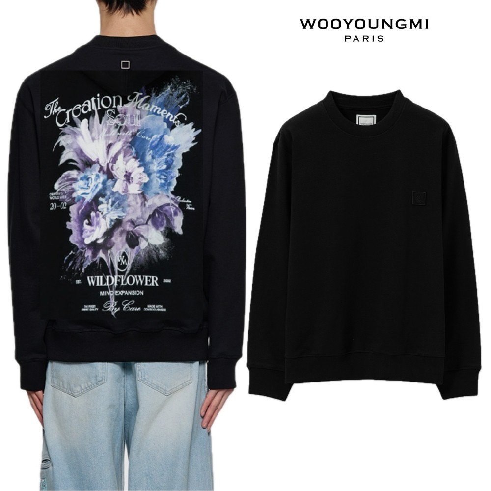 WOOYOUNGMI 우영미 25 플라워 다잉 맨투맨
