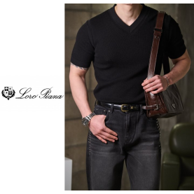 LOROPIANA 로로피아나 브이 니트 4COLOR
