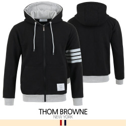 THOM BROWNE 톰브라운 4바 배색 후드집업 2COLOR