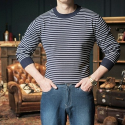 GUCCI 구찌 캐시미어 스트라이프 니트 (라운드) 2COLOR