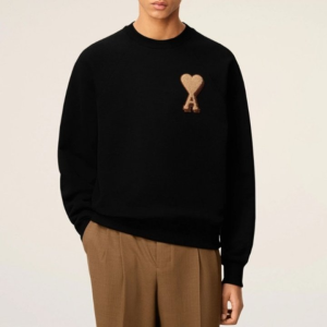 AMI 아미 빅하트 테리 패치 맨투맨