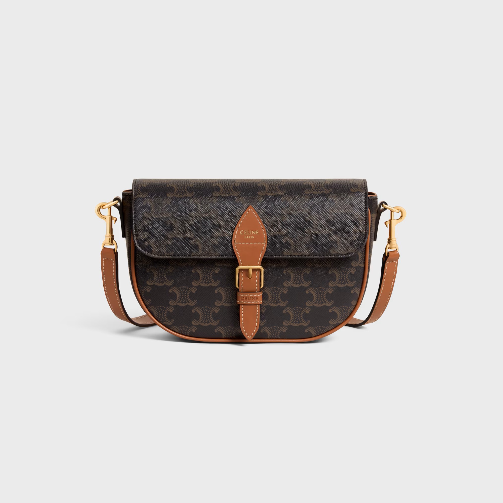 ●실사● 셀린느 트리옹프 캔버스 폴코 숄더백